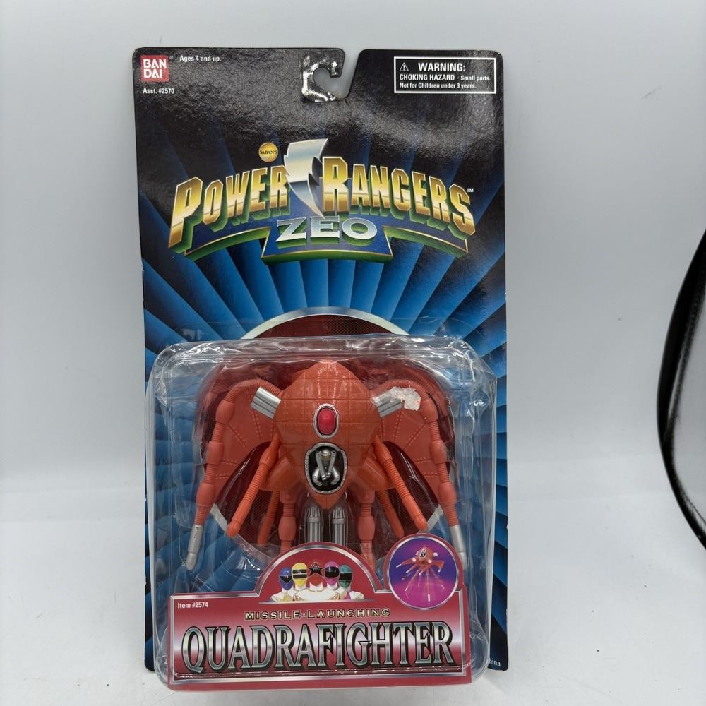 Vintage Bandai Power‎ Rangers Zeo Missile Launching Quadrafighter 1996 MMPR